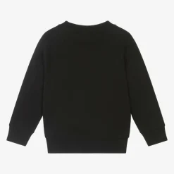 Boys Black Cotton Sweatshirt