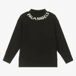 Boys Black Cotton Sweatshirt