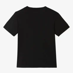 Boys Black Cotton T-Shirt