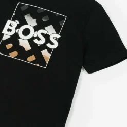 Boys Black Cotton T-Shirt