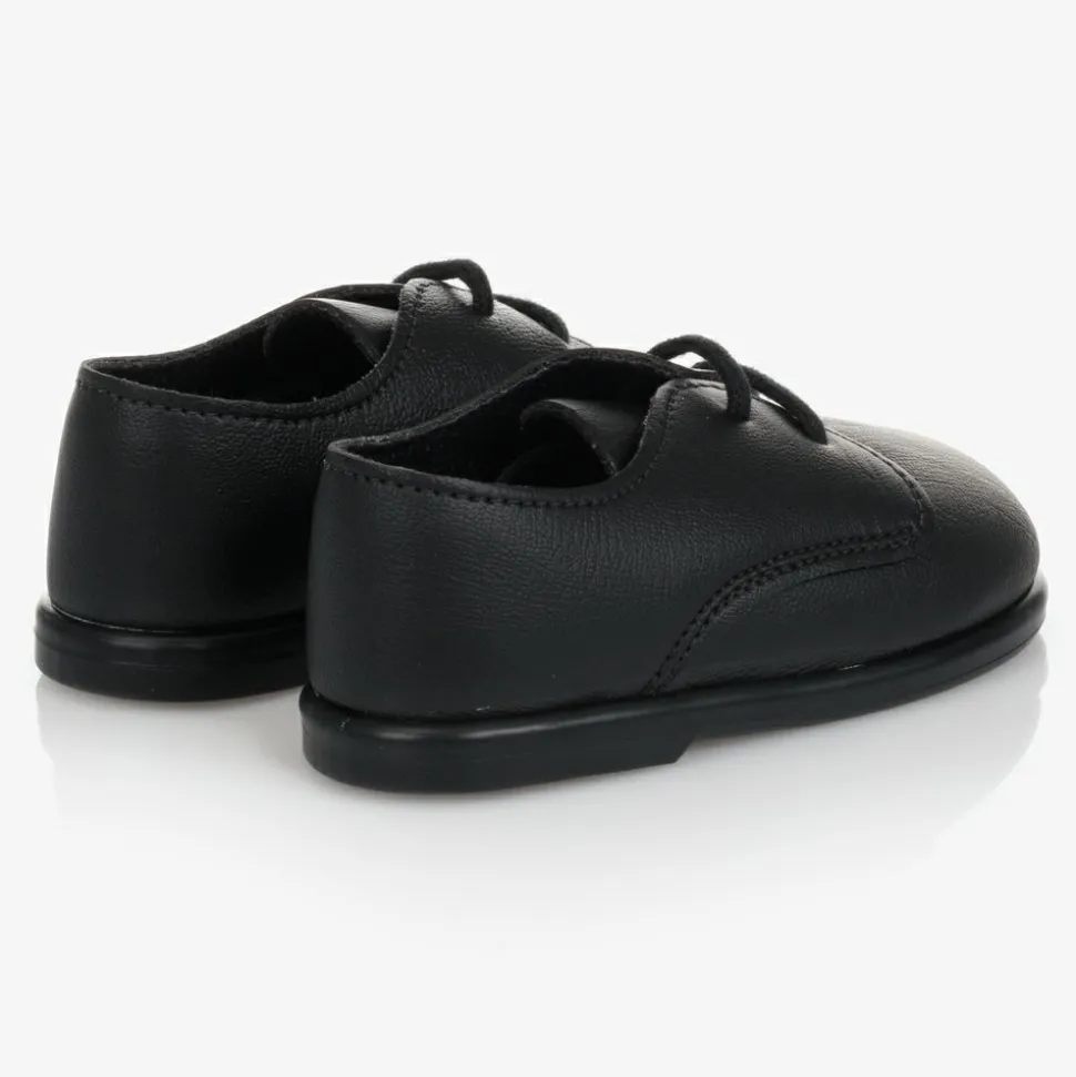 Boys Black First Walker Shoes