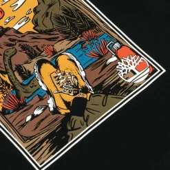 Boys Black Graphic T-Shirt