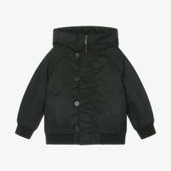Boys Black Hooded Jacket