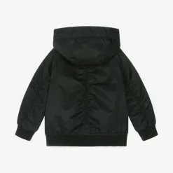 Boys Black Hooded Jacket