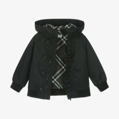 Boys Black Hooded Jacket
