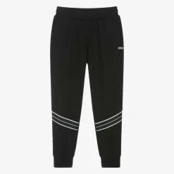 Boys Black Jersey Joggers