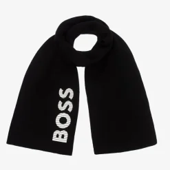 Boys Black Knitted Scarf