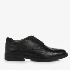 Boys Black Leather Brogues