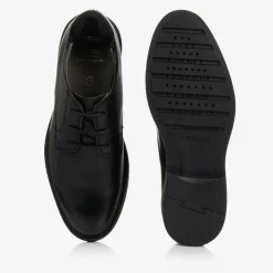 Boys Black Leather Shoes