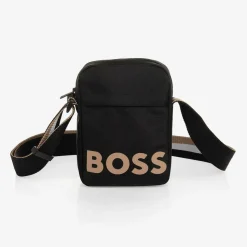 Boys Black Messenger Bag (19cm)