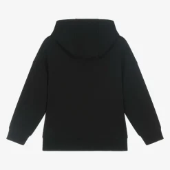 Boys Black Organic Cotton Hoodie