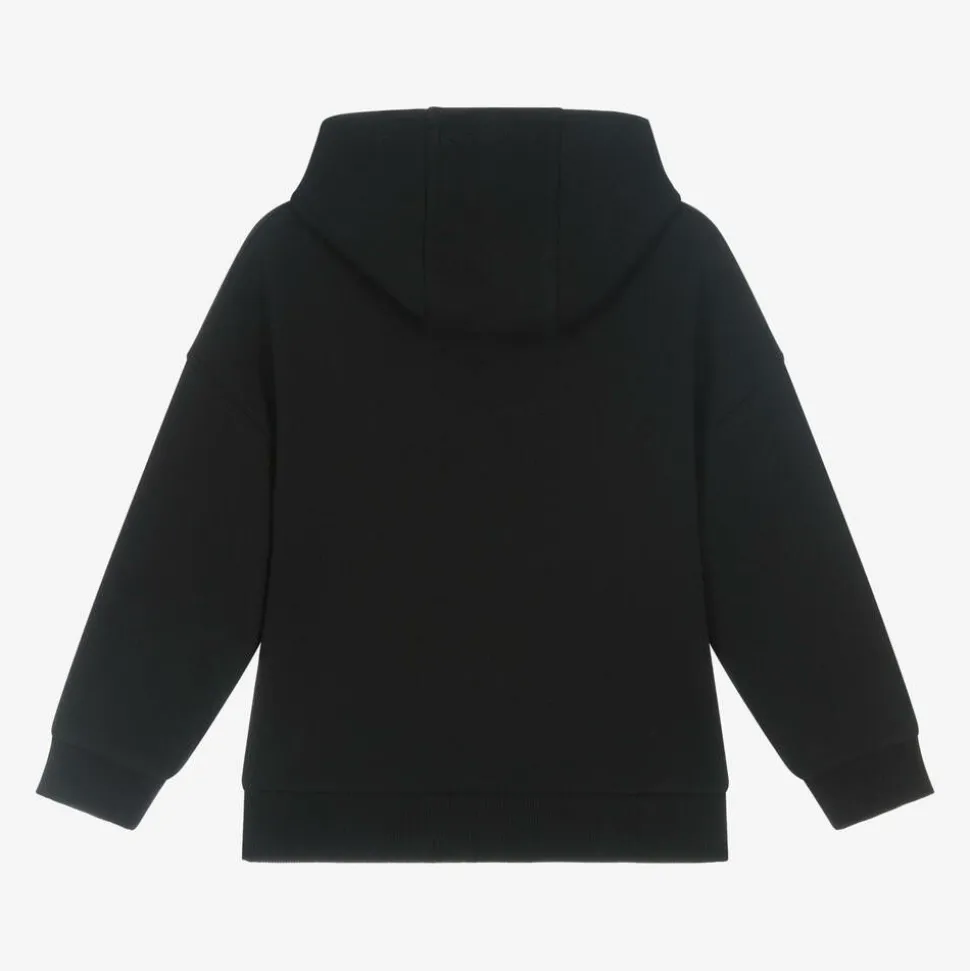 Boys Black Organic Cotton Hoodie