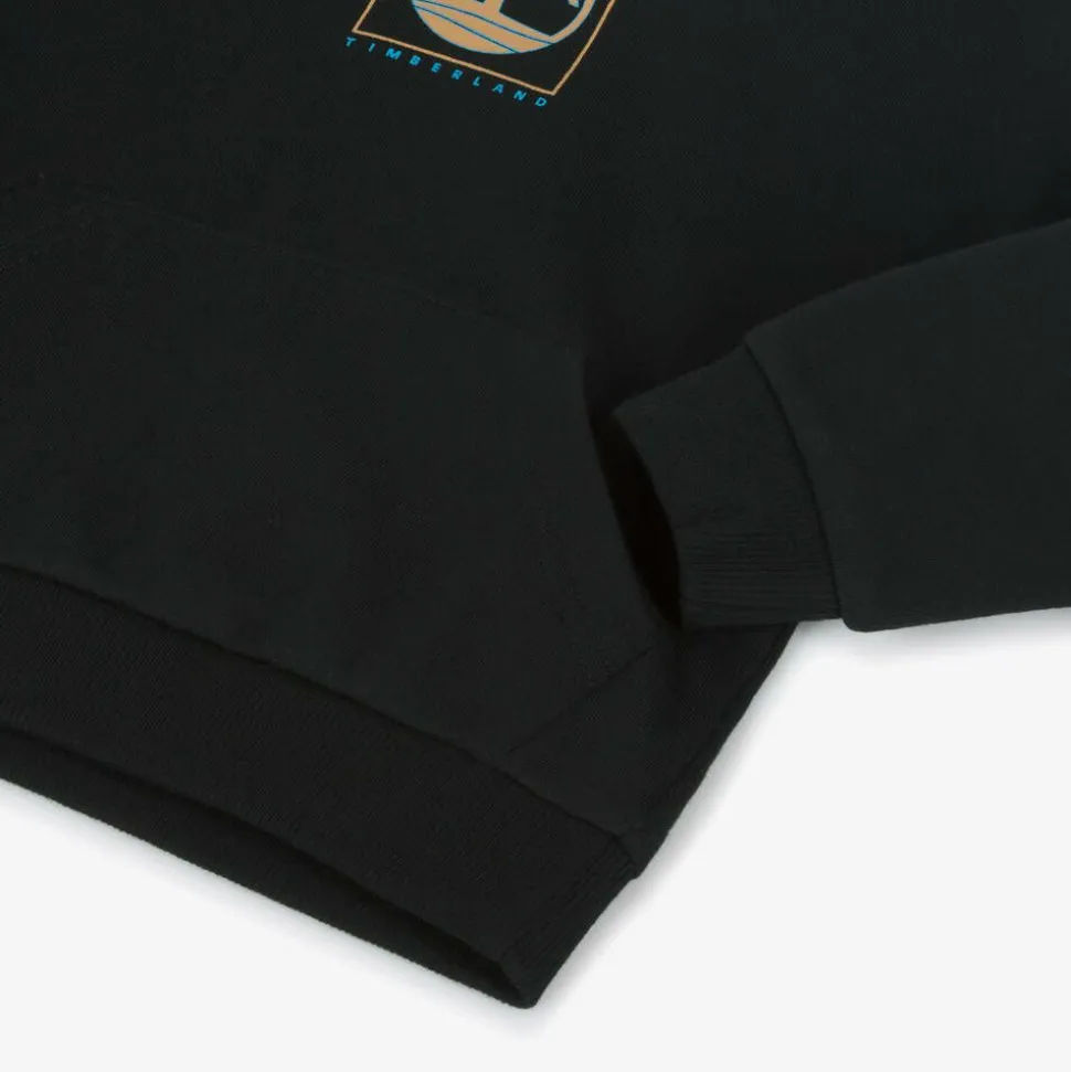 Boys Black Organic Cotton Hoodie