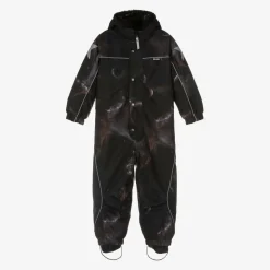 Boys Black Outer Space Technical Snowsuit