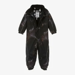 Boys Black Outer Space Technical Snowsuit