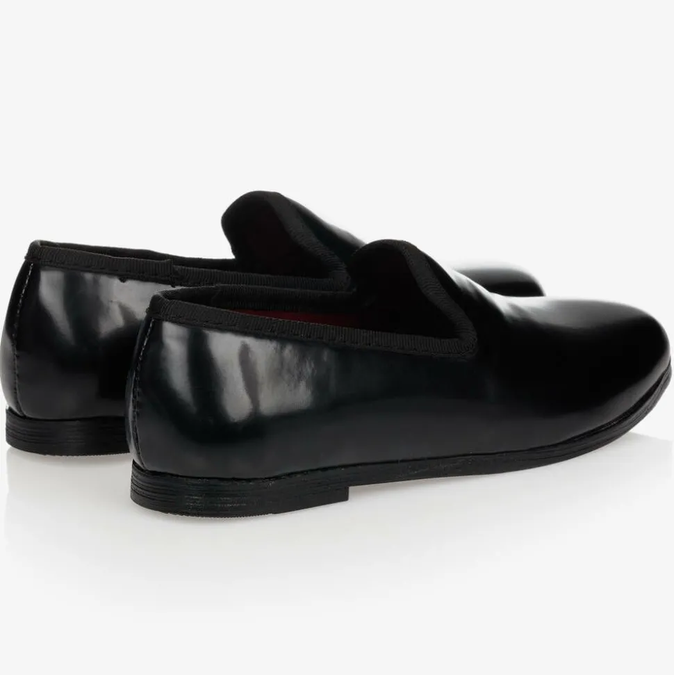 Boys Black Patent Shoes