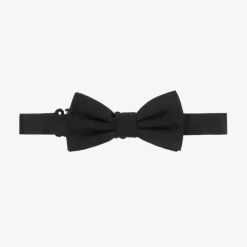 Boys Black Silk Bow Tie