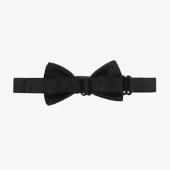 Boys Black Silk Bow Tie