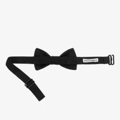 Boys Black Silk Bow Tie