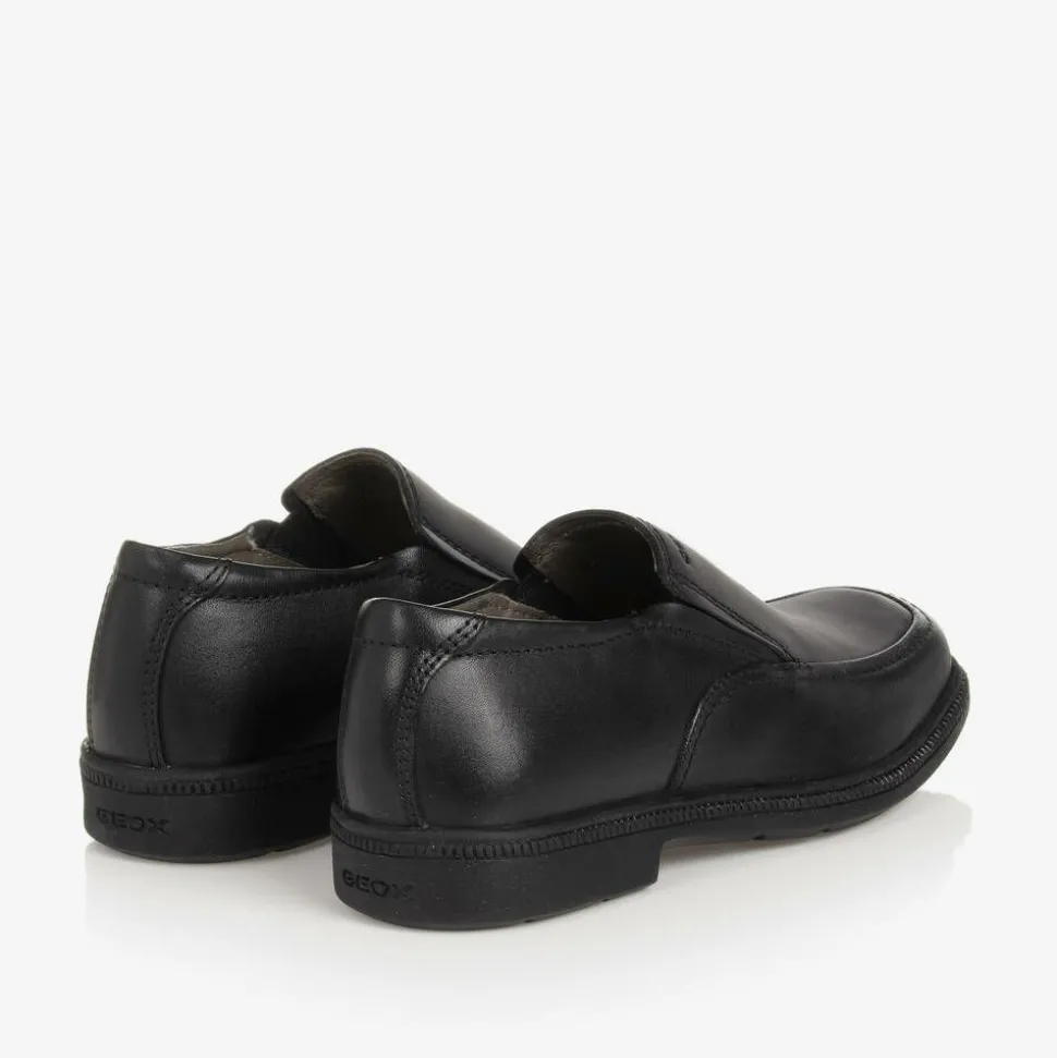 Boys Black Smart Leather Shoes