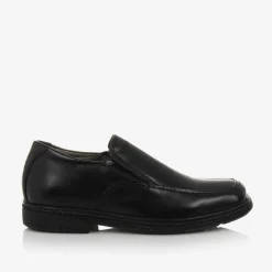 Boys Black Smart Leather Shoes