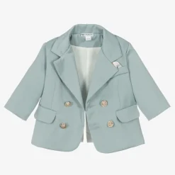 Boys Blue & Black Double Breasted Suit