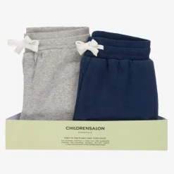 Boys Blue & Grey Organic Joggers (2 Pack)