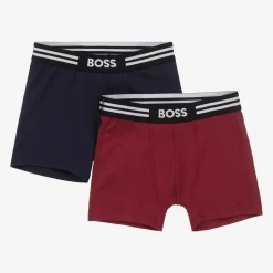 Boys Blue & Red Boxer Shorts (2 Pack)