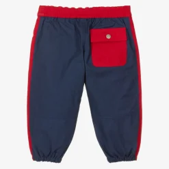 Boys Blue & Red Interlocking G Joggers