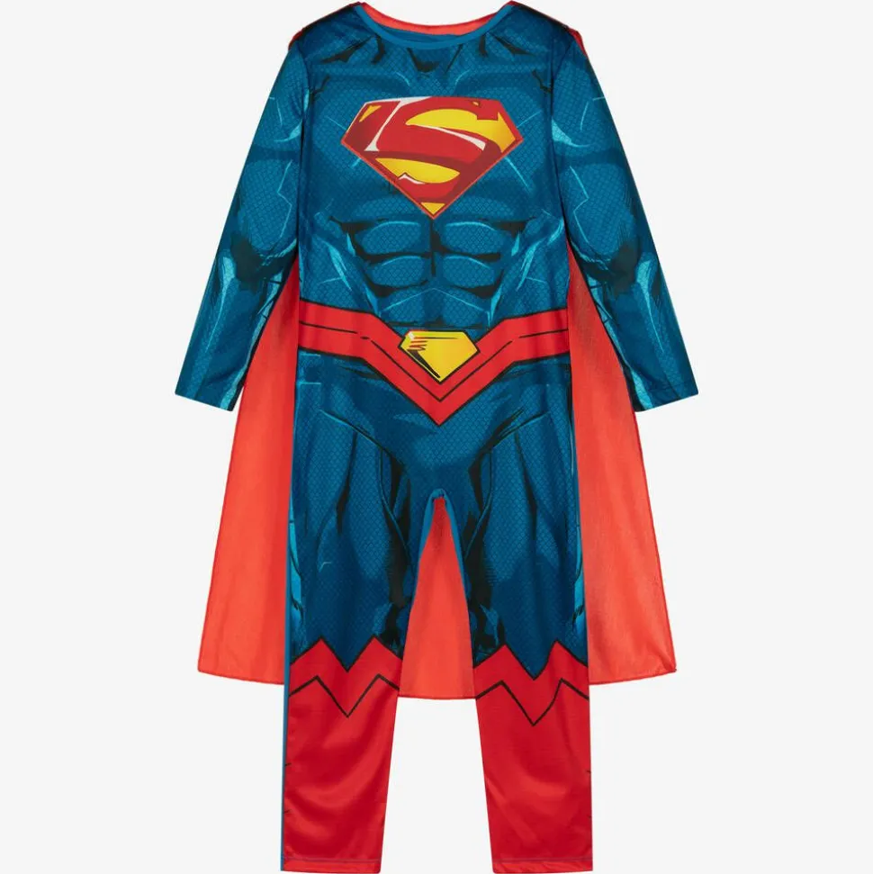 Boys Blue & Red Superman Costume