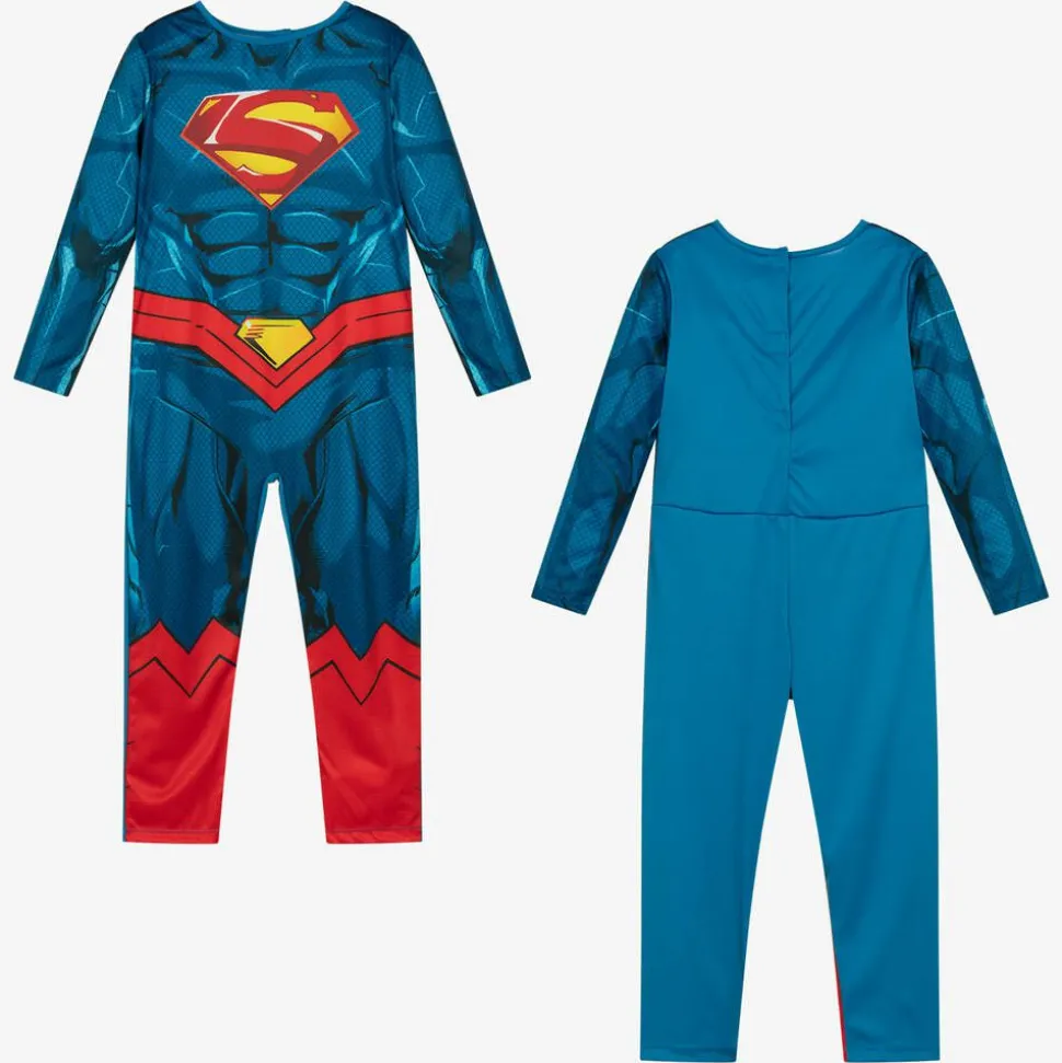 Boys Blue & Red Superman Costume
