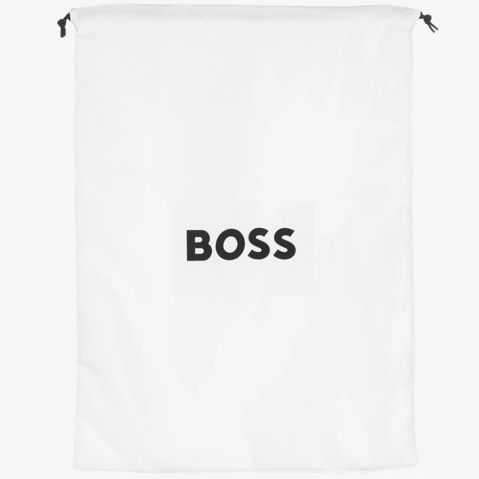 Boys Blue & Black Canvas Backpack (33cm)