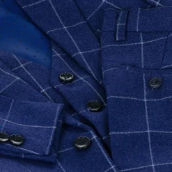Boys Blue Check Suit