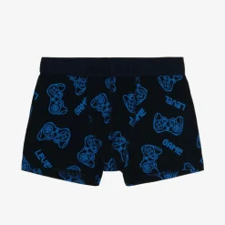 Boys Blue Cotton Boxers (3 Pack)