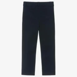 Boys Blue Cotton Chino Trousers