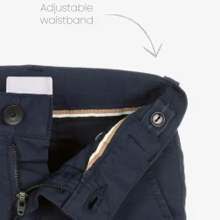 Boys Blue Cotton Chino Trousers