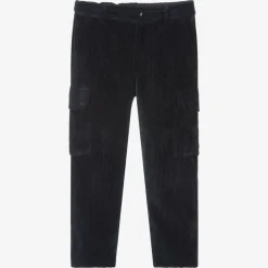 Boys Blue Cotton Corduroy Trousers