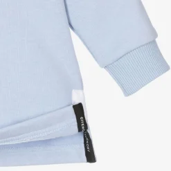 Boys Blue Cotton 4G Rugby Shirt