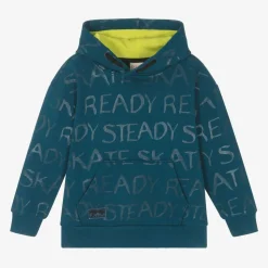 Boys Blue Cotton Hoodie