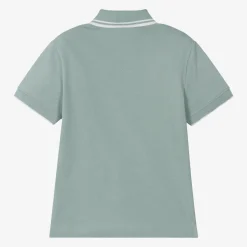Boys Blue Cotton Piqué Polo Top