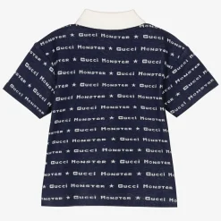 Boys Blue Cotton Polo Shirt