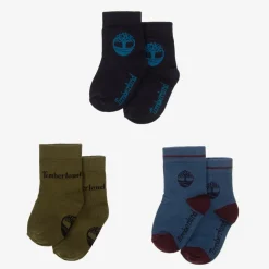 Boys Blue Cotton Socks (3 Pack)