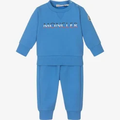 Boys Blue Cotton Tracksuit