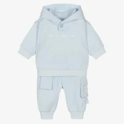 Boys Blue Cotton Tracksuit