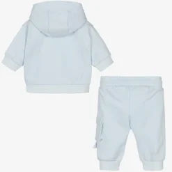 Boys Blue Cotton Tracksuit