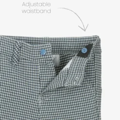 Boys Blue Cotton Trouser Set