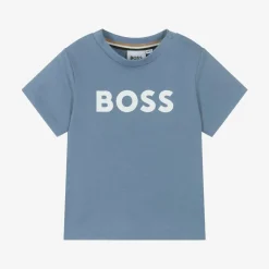 Boys Blue Cotton T-Shirt