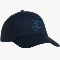Boys Blue Cotton Turtle Cap