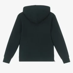 Boys Blue Cotton Zip-Up Hoodie