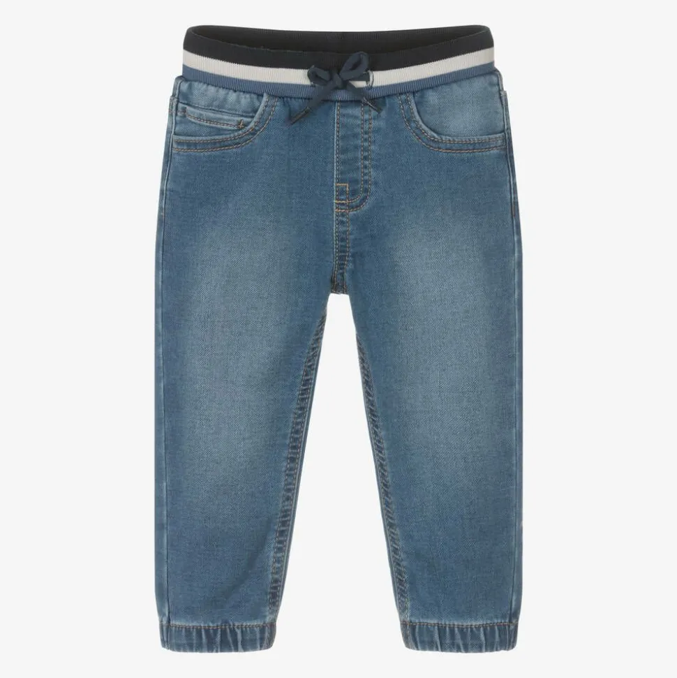 Boys Blue Denim-Look Jeans
